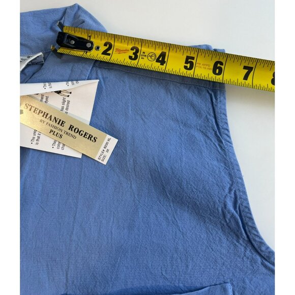 Stephanie Rogers by Fashion Trend Plus Women's Button Down Tank Top Size 3X - Picture 10 of 11